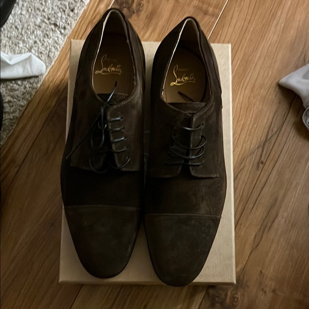 Christian Louboutin Men's Brown Oxford Shoes
